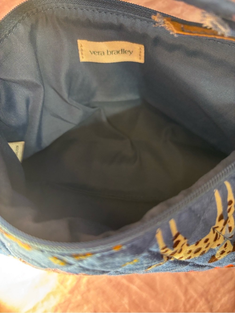 Blue Vera Bradley Dog Print Purse - Picture 4 of 5